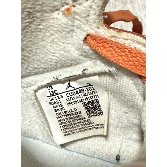 Nike Air Jordan 1 Mid GS “Team Orange/White” CU0449-101 Size 13C Kids - Picture 7 of 7